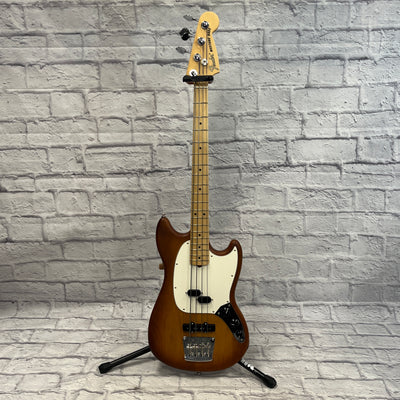 Fender American Performer Mustang Sunburst 4 String Bass Guitar