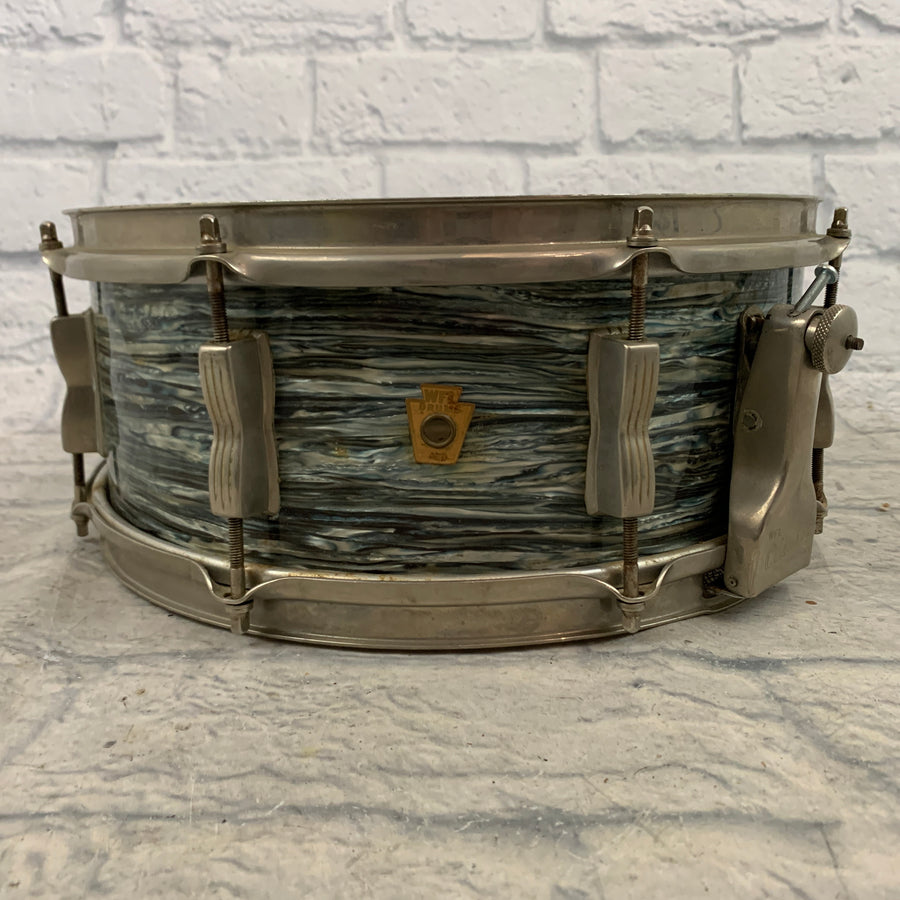 WFL Super Classic 5.5" x 14" Snare Drum - Blue Oyster Pearl