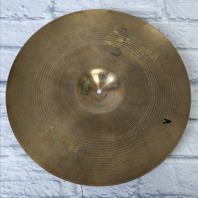 Vintage UFIP Ritmo 18" Heavy Crash Ride Cymbal - 1800g