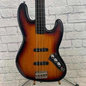 Squier Fretless Jazz Bass 4 String 3-Color Sunburst