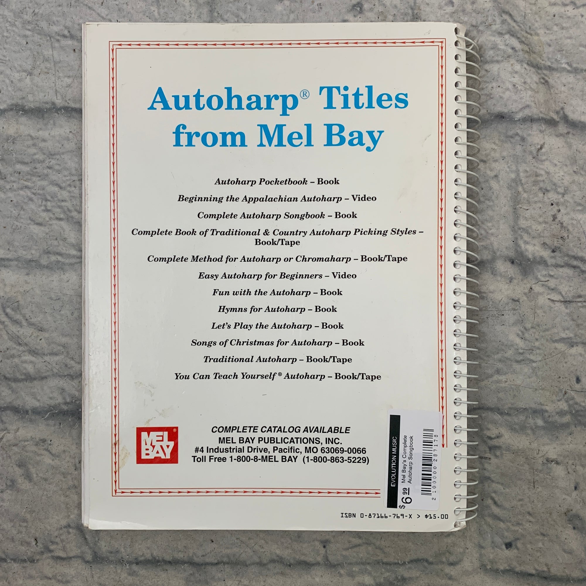 Mel Bay's Complete Autoharp Songbook