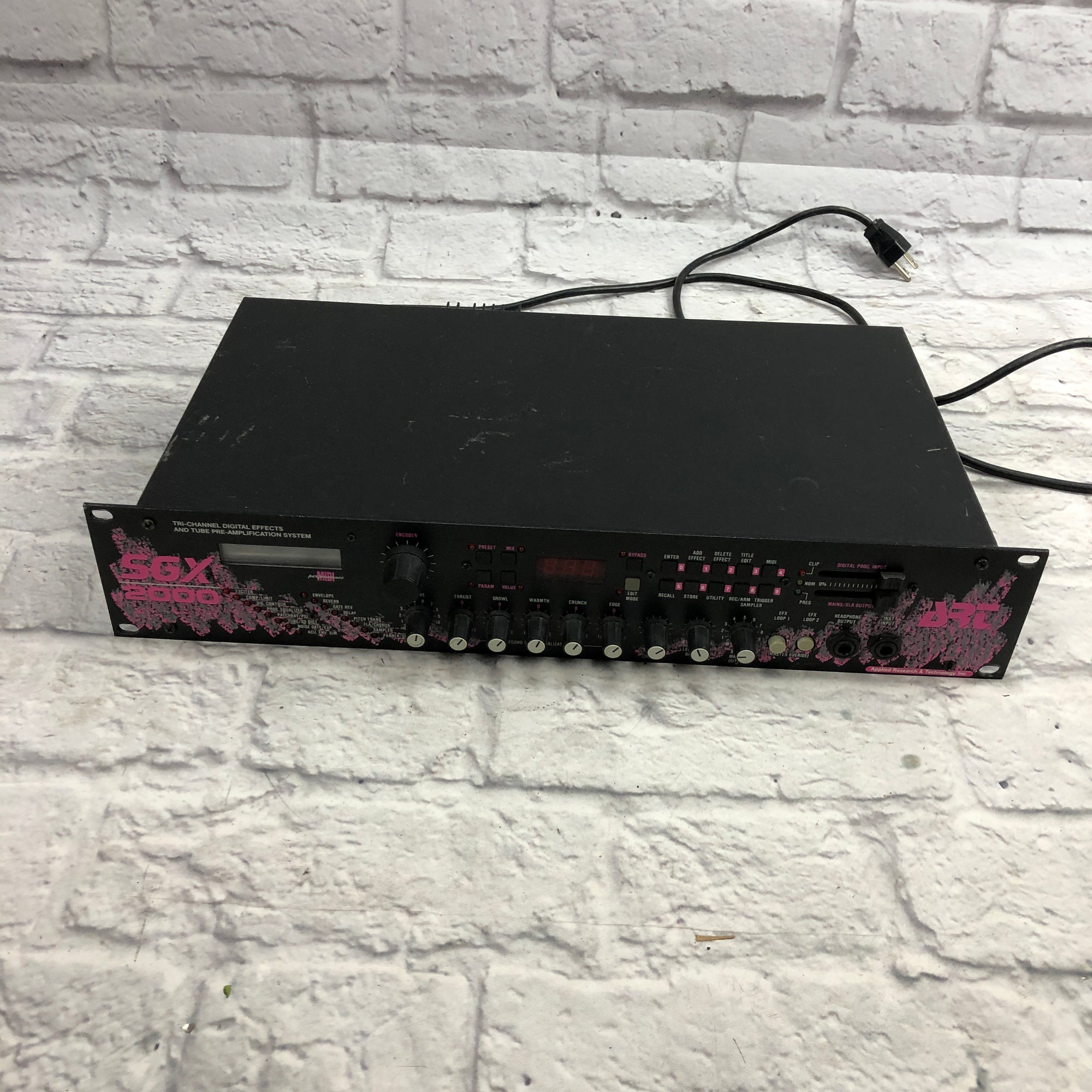 ART SGX 2000 Tri-Channel Digital Effects Tube Pre-Amp Rack Mount System