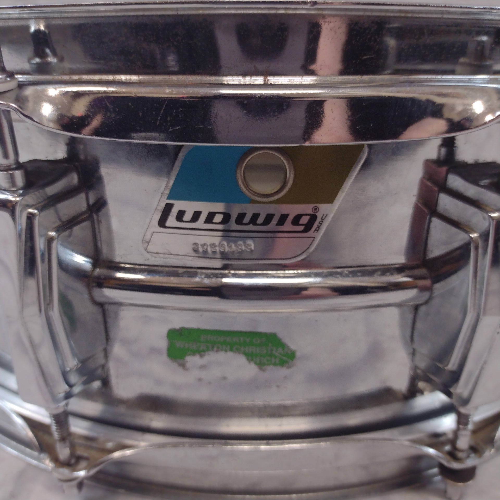 Ludwig 14x5 Supraphonic Rounded Olive Badge Ludalloy Snare Drum