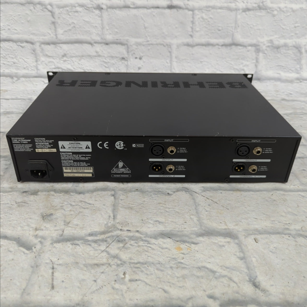 Behringer T1953 Tube Ultragain Preamp