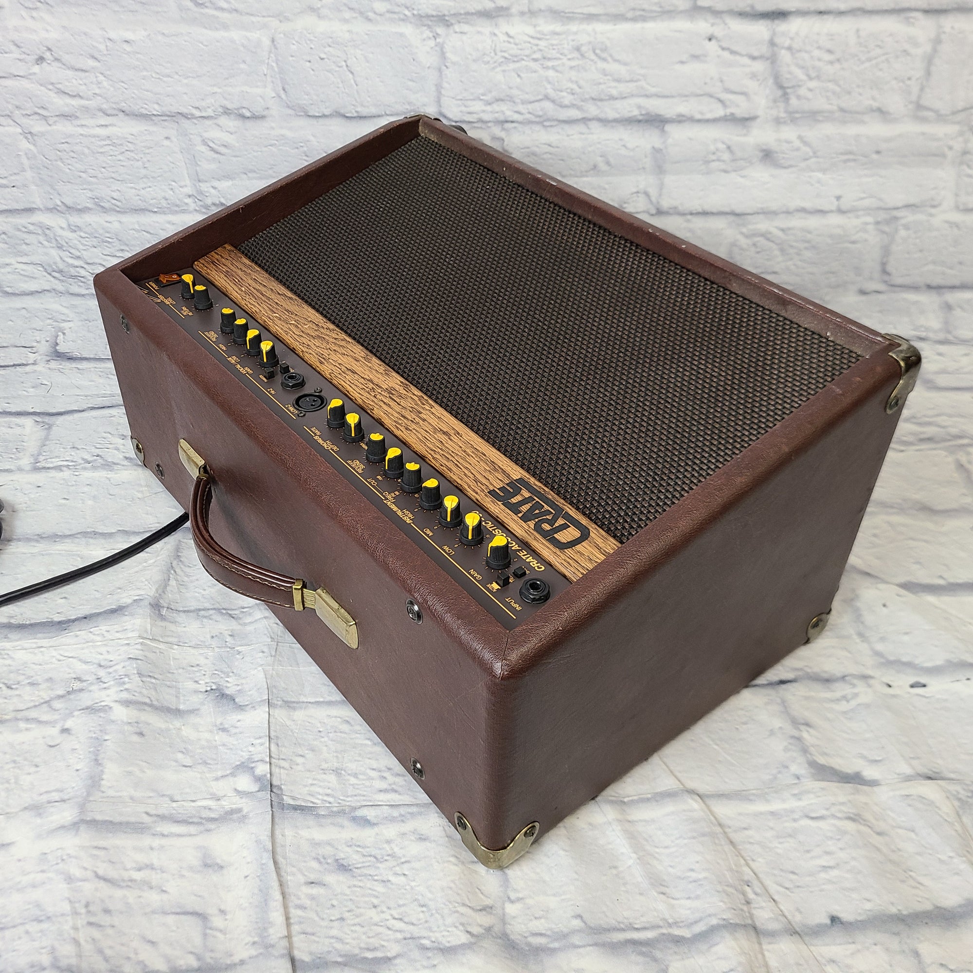 Crate Acoustic 60 2 Channel Acoustic Guitar/Vocal Busking Combo Amp ...