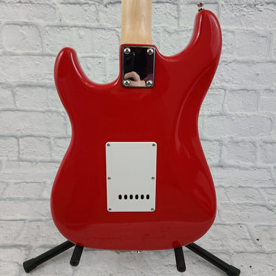 Nashville Guitar Works 135 Double Cutaway - Red, Maple Fretboard