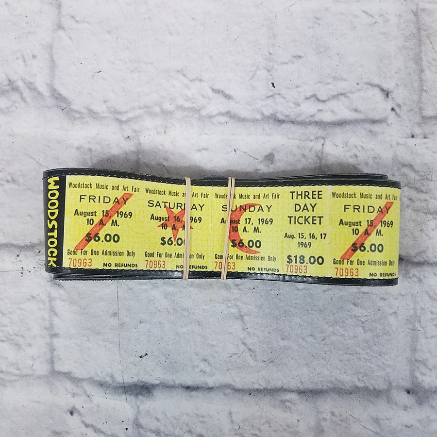 Planet Waves Woodstock 69 Ticket Guitar Strap