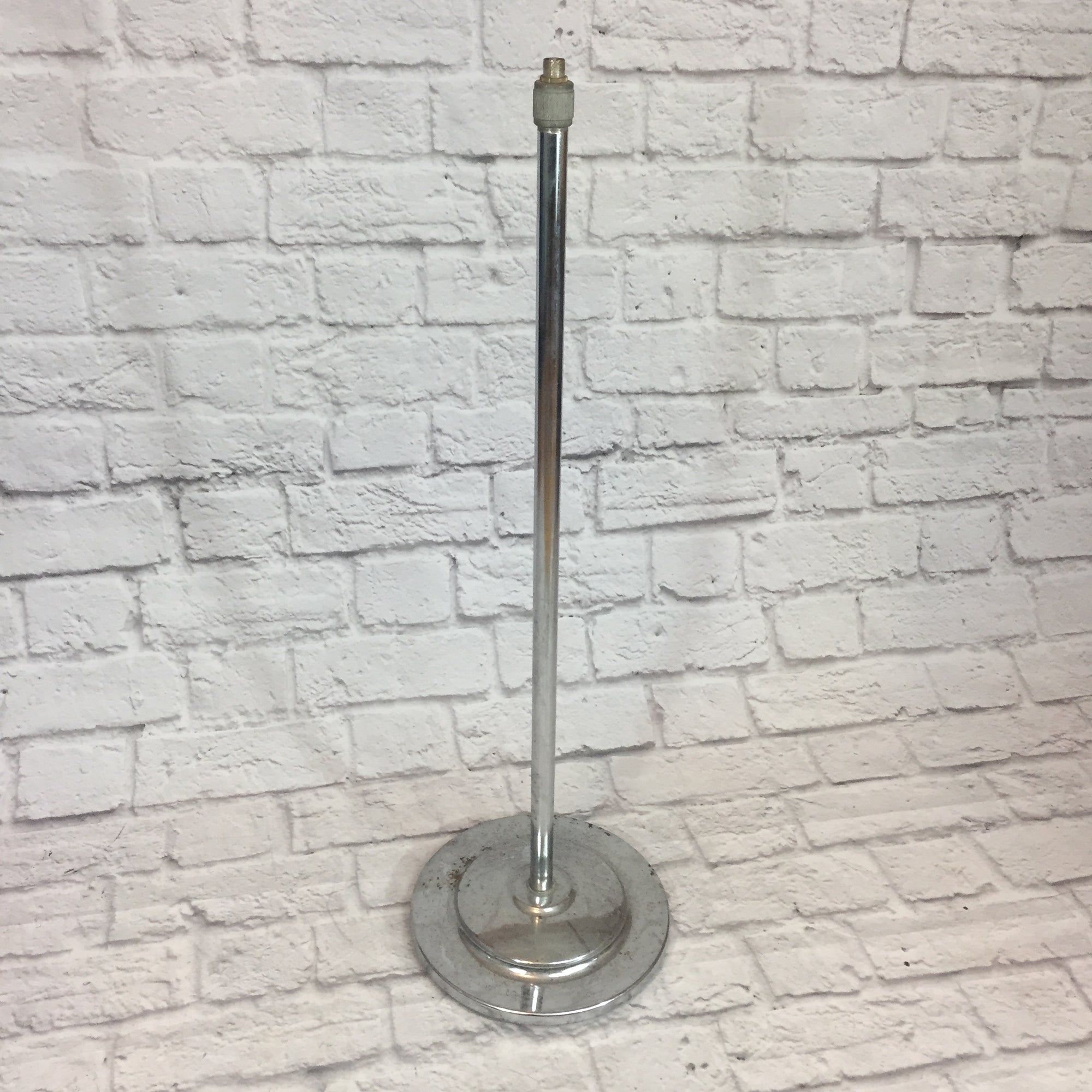 Vintage Chrome Straight Microphone Stand