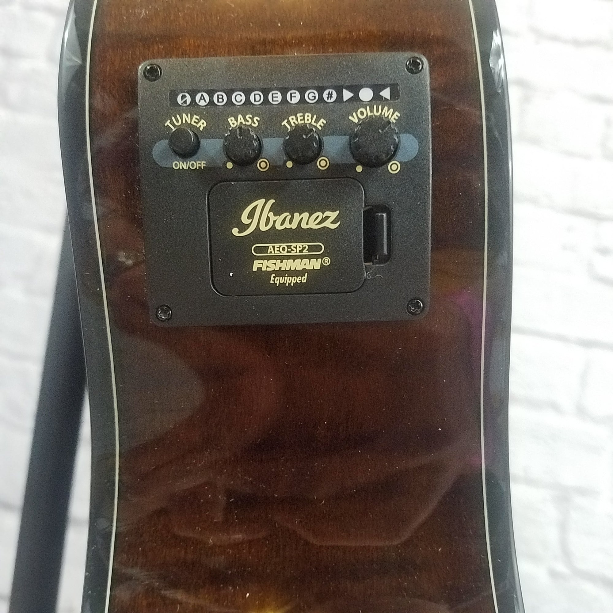 Ibanez AEWC300 Acoustic Electric Guitar w/Solid Spruce Top - Natural Browned Burst High Gloss