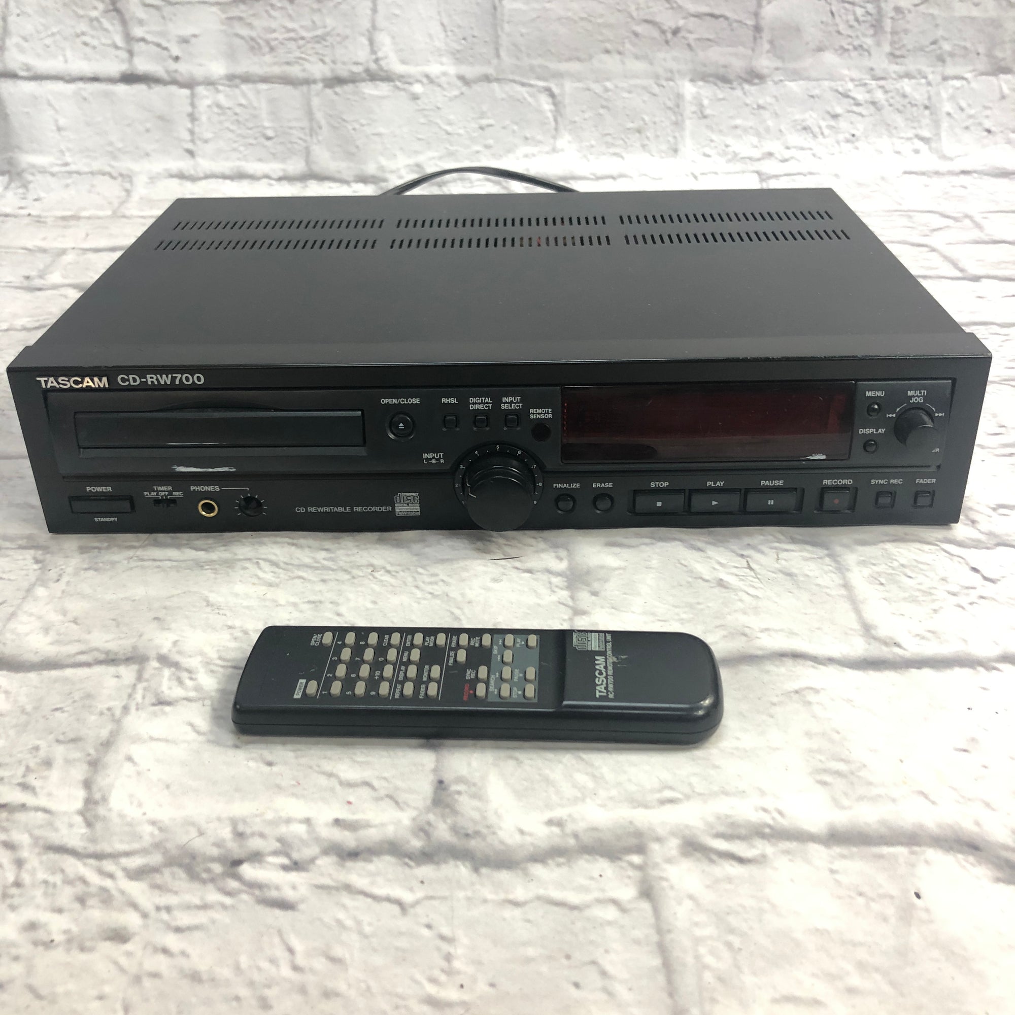 Tascam CD-RW700 Rack CD Recorder with Remote - Evolution Music