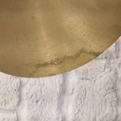 Vintage Late 60s Zildjian 17in Thin Crash Cymbal