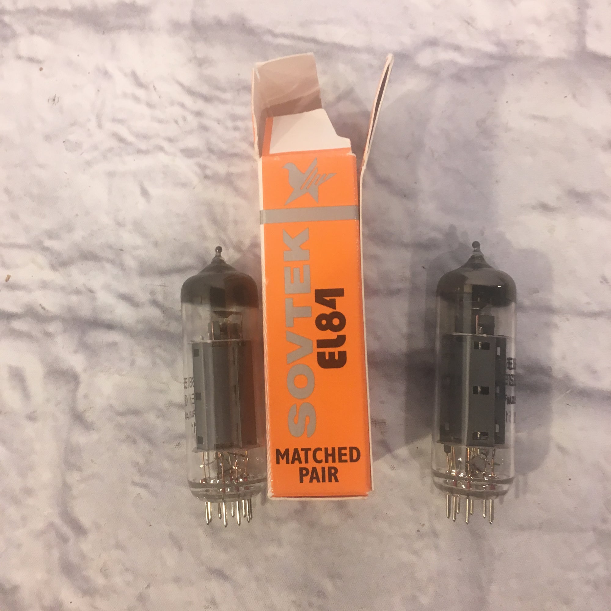 Sovtek EL84 Matching Pair Power Vacuum Tubes (Orange Box)