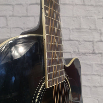 Lawson 12 String Black Acoustic Guitar