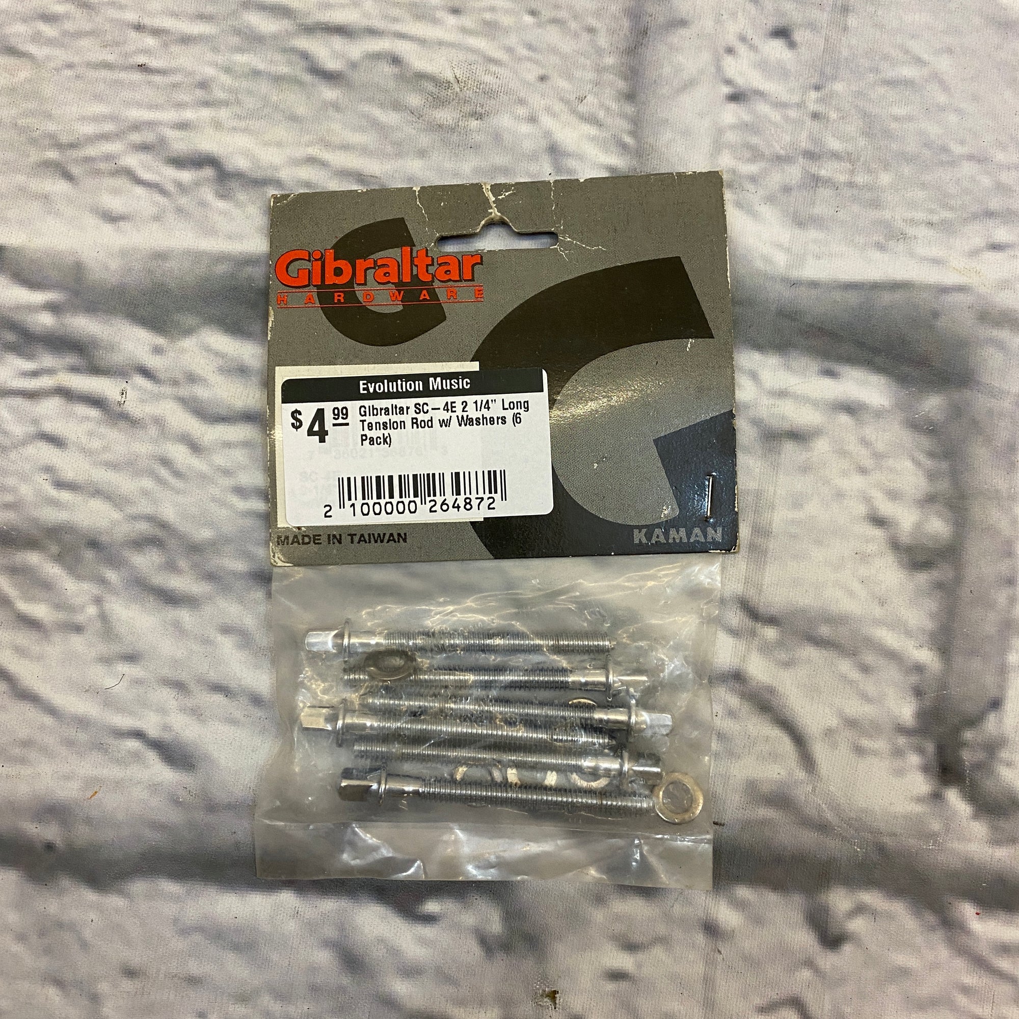 Gibraltar SC-4E 2 1/4" Long Tension Rod w/ Washers (6 Pack)
