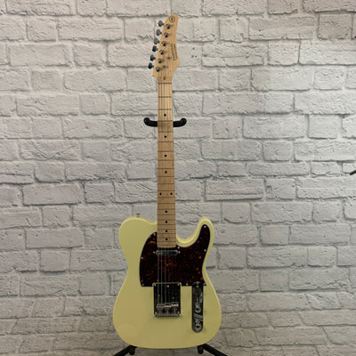Nashville Guitar Works 125 Single Cutaway - Ivory, Maple Fretboard