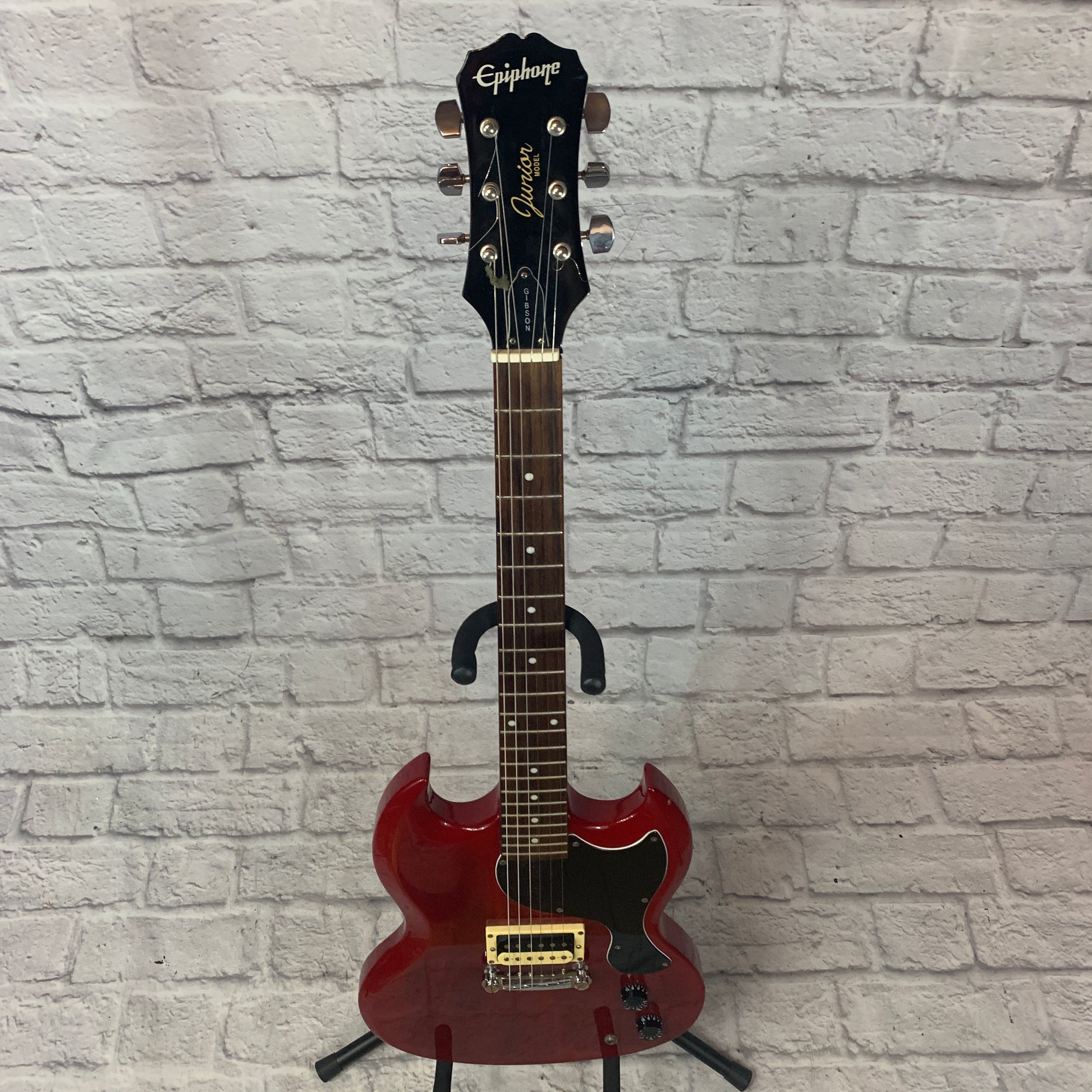 Epiphone　SG改　SG ジュニア Epiphone SG Jr Red Electric Guitar - Evolution Music