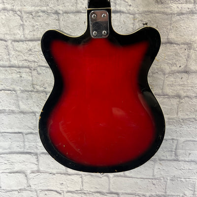 Merlin Vintage Red Baron Semi Hollow Made in Japan Teisco