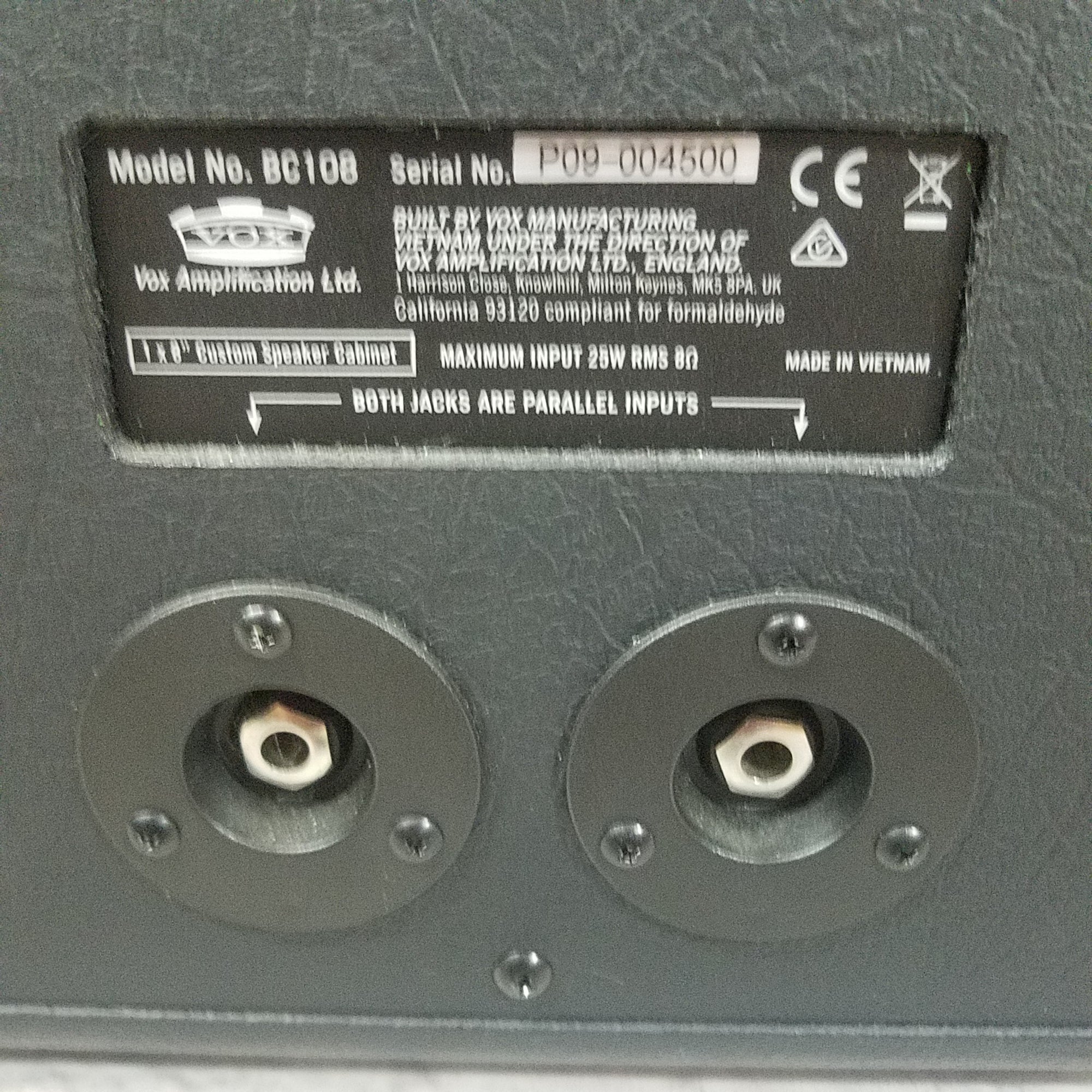 Vox 1x8 BC108 Cabinet
