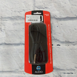 Hosa Headphone Adapter Cable 3.5mmTRS Female Miniplug to 1/4" TRS Male 10 ft.