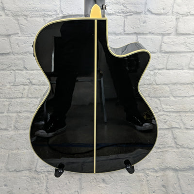 Ibanez AEG10LIIBK Lefty Acoustic Electric Guitar in Black