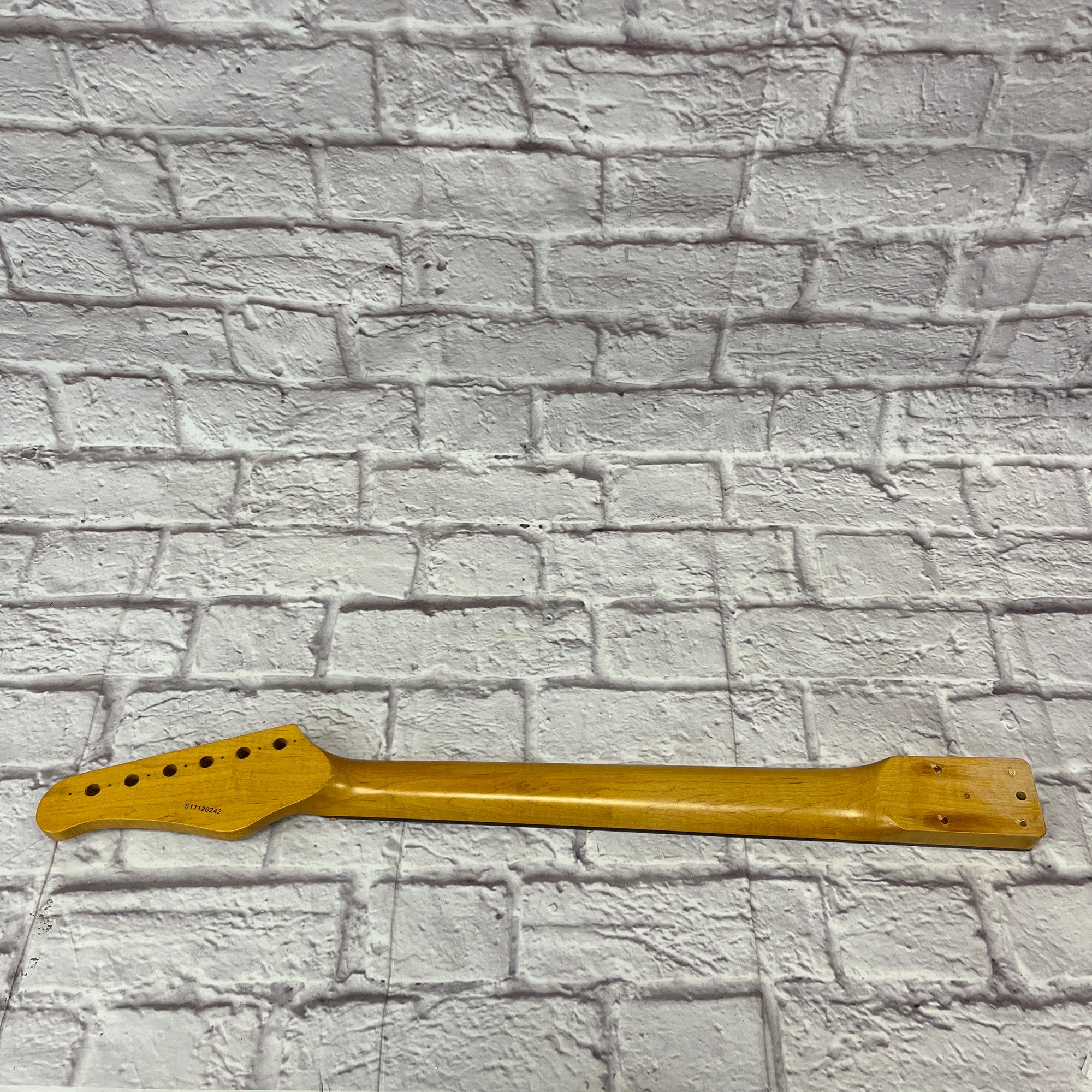 Unknown 22 Fret Rosewood Fretboard Maple Guitar Neck w/ Top Nut