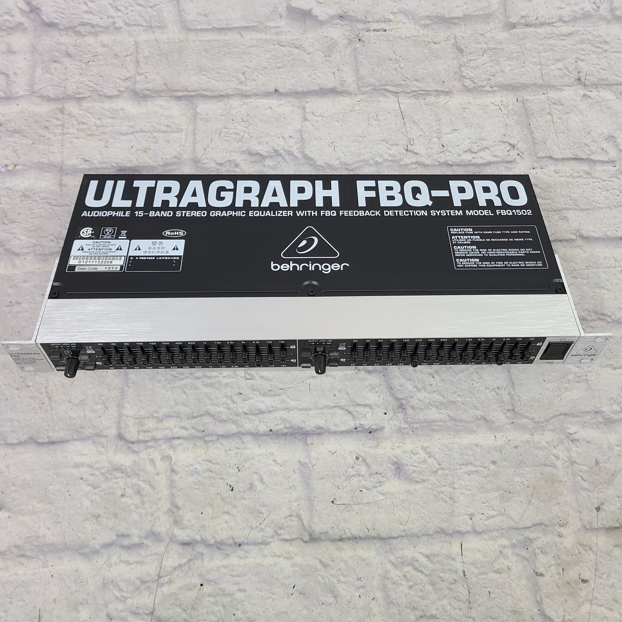 Behringer Ultragraph Pro Home Audio EQ