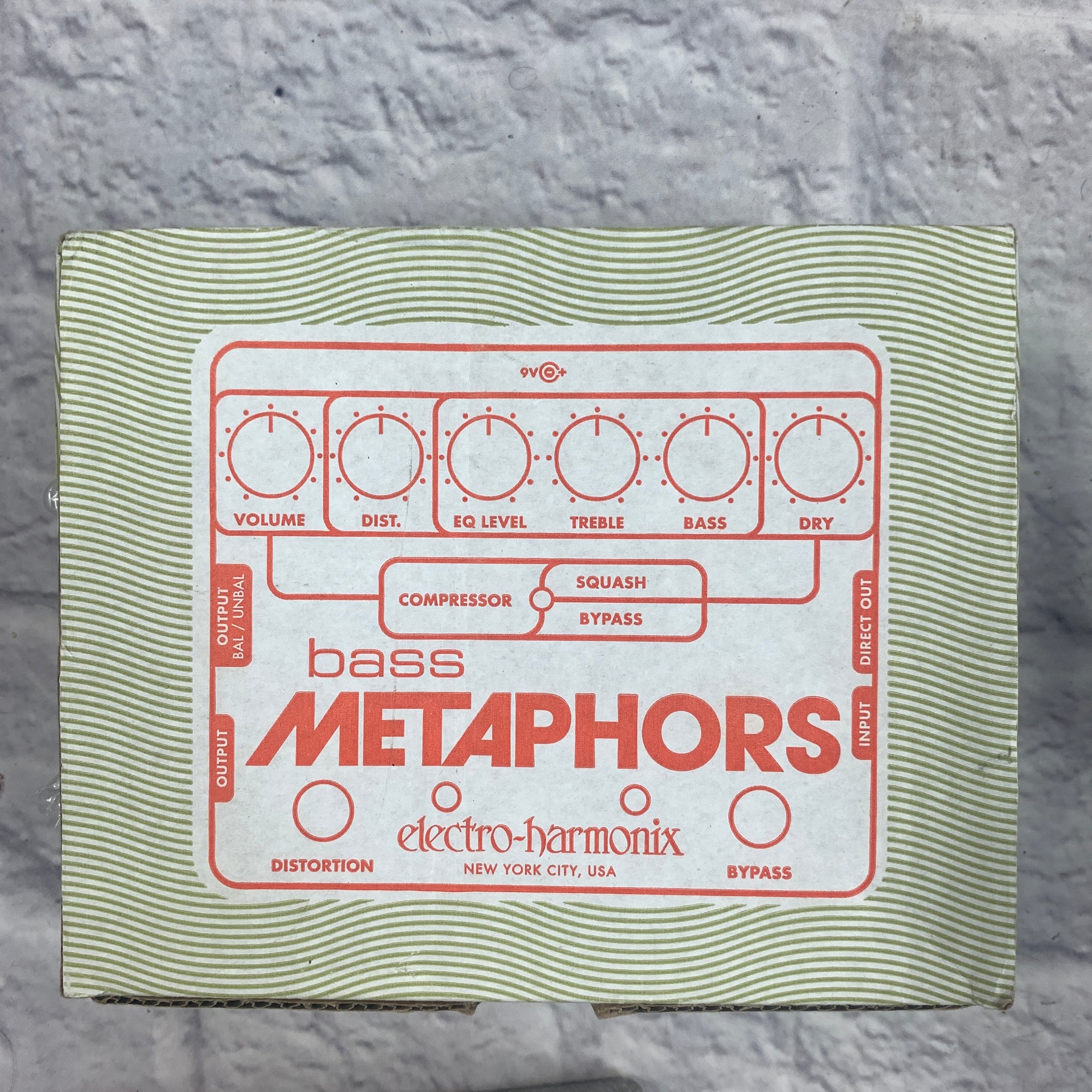 Electro Harmonix Bass Metaphors Distortion EQ Compressor Pedal