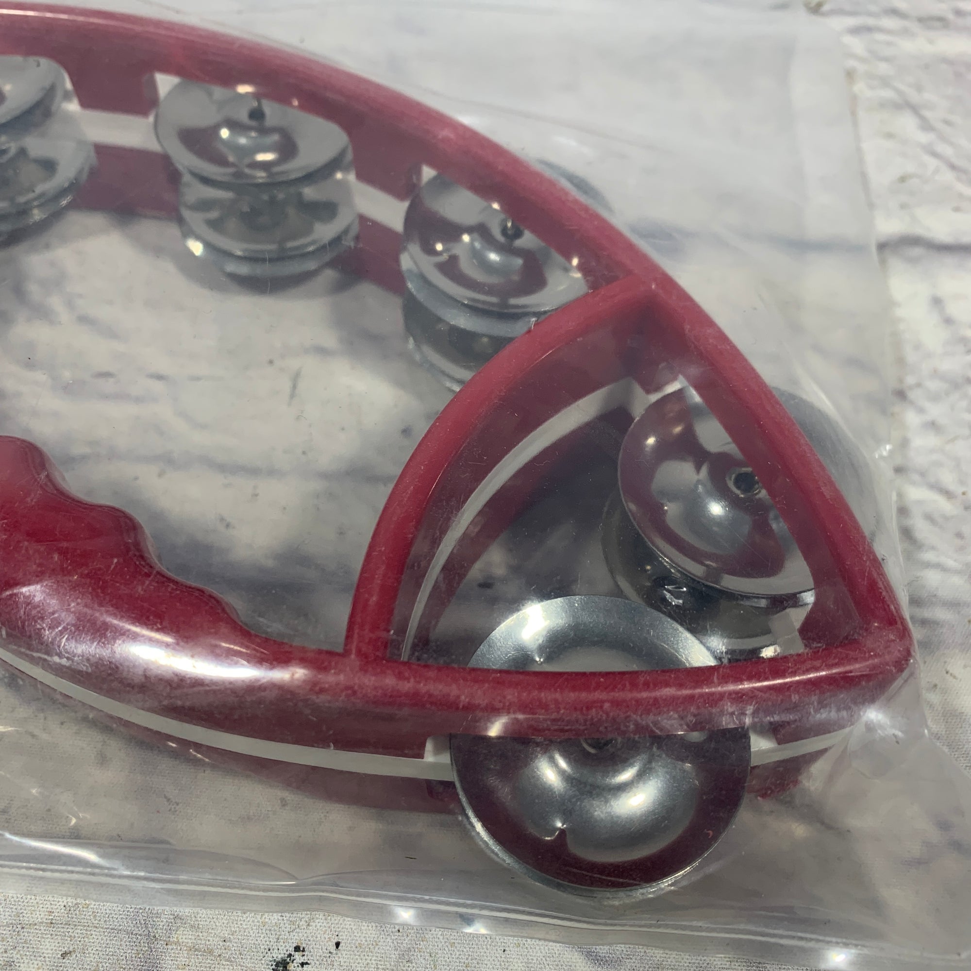 Alice Red Fish Hand-Held Tambourine