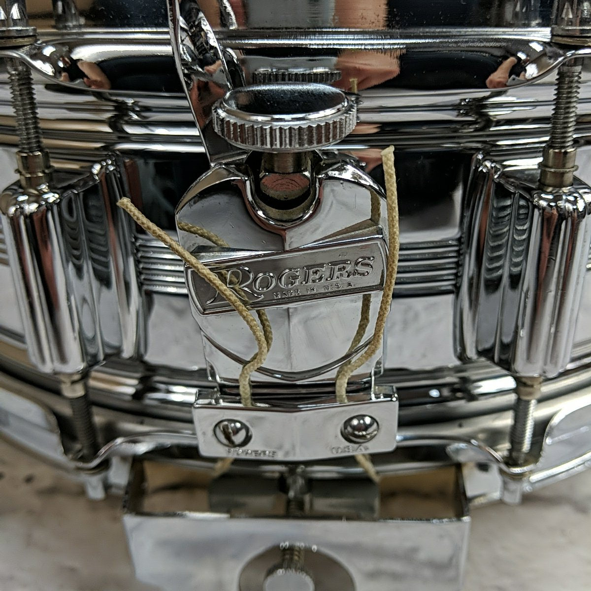 Rogers 14x5.5 Dynasonic Snare Drum Big R 1970s