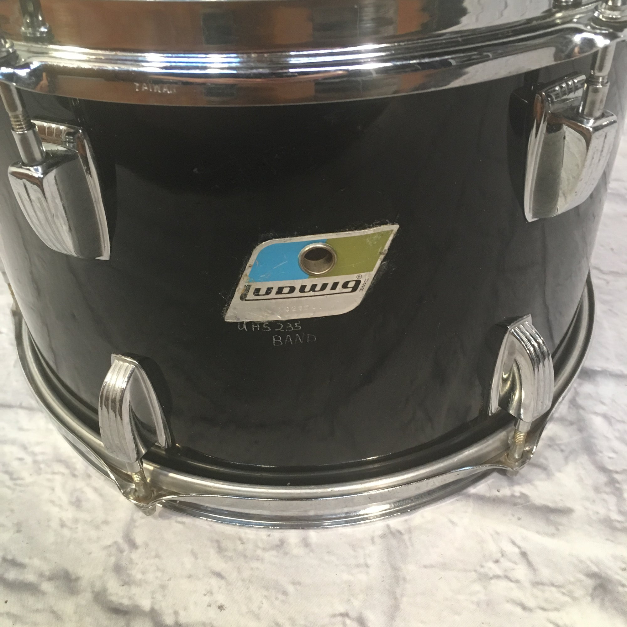 1976 Ludwig 12x8 Mahogany Rack Tom Black Cortex