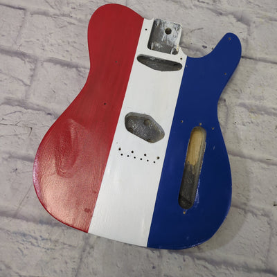 Unknown Red White Blue Telecaster Body