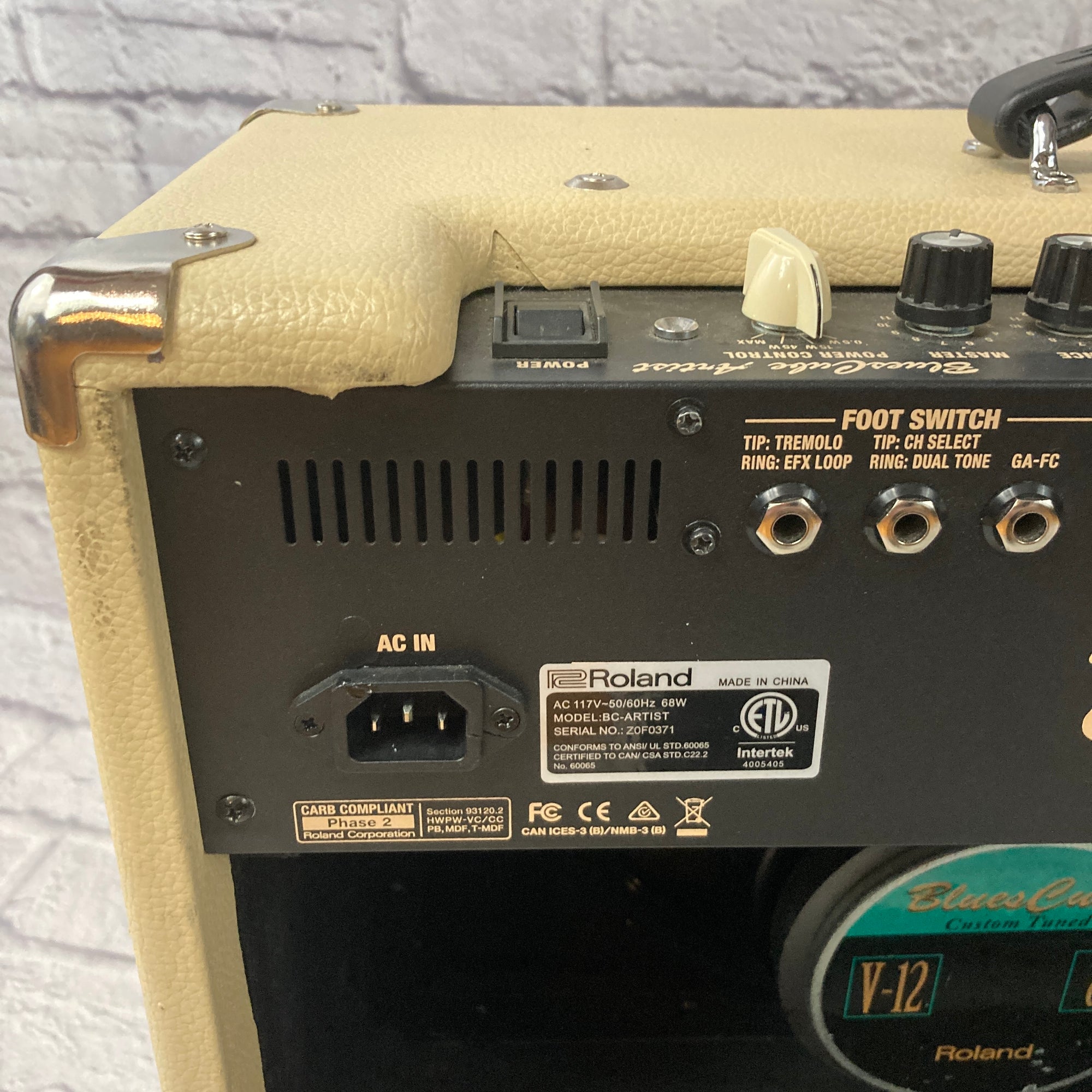 Roland Blues Cube Artist Guitar Combo Amp As-Is