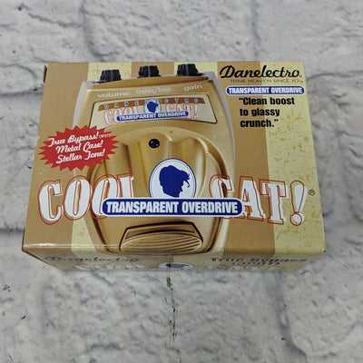 Danelectro Cool Cat! Transparent Overdrive V1  - New Old Stock!