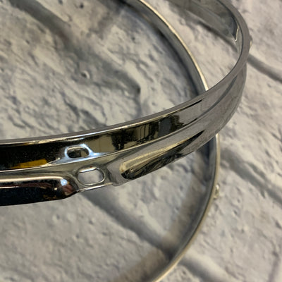 5-Lug 12" Metal Drum Hoop Pair Chrome