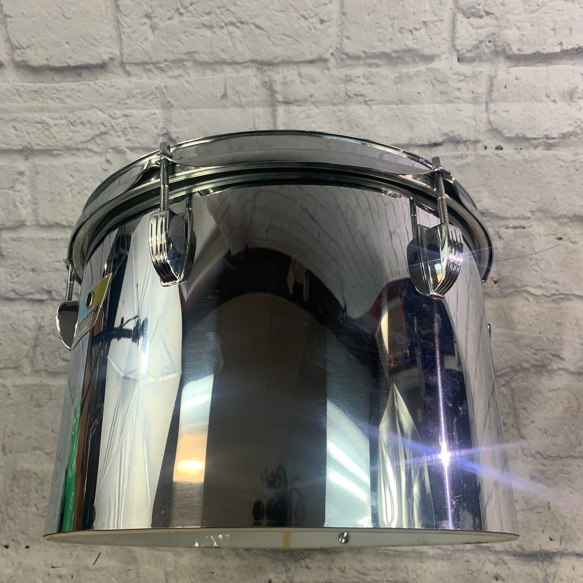 Ludwig 13 Chrome Over Vistalite Tom