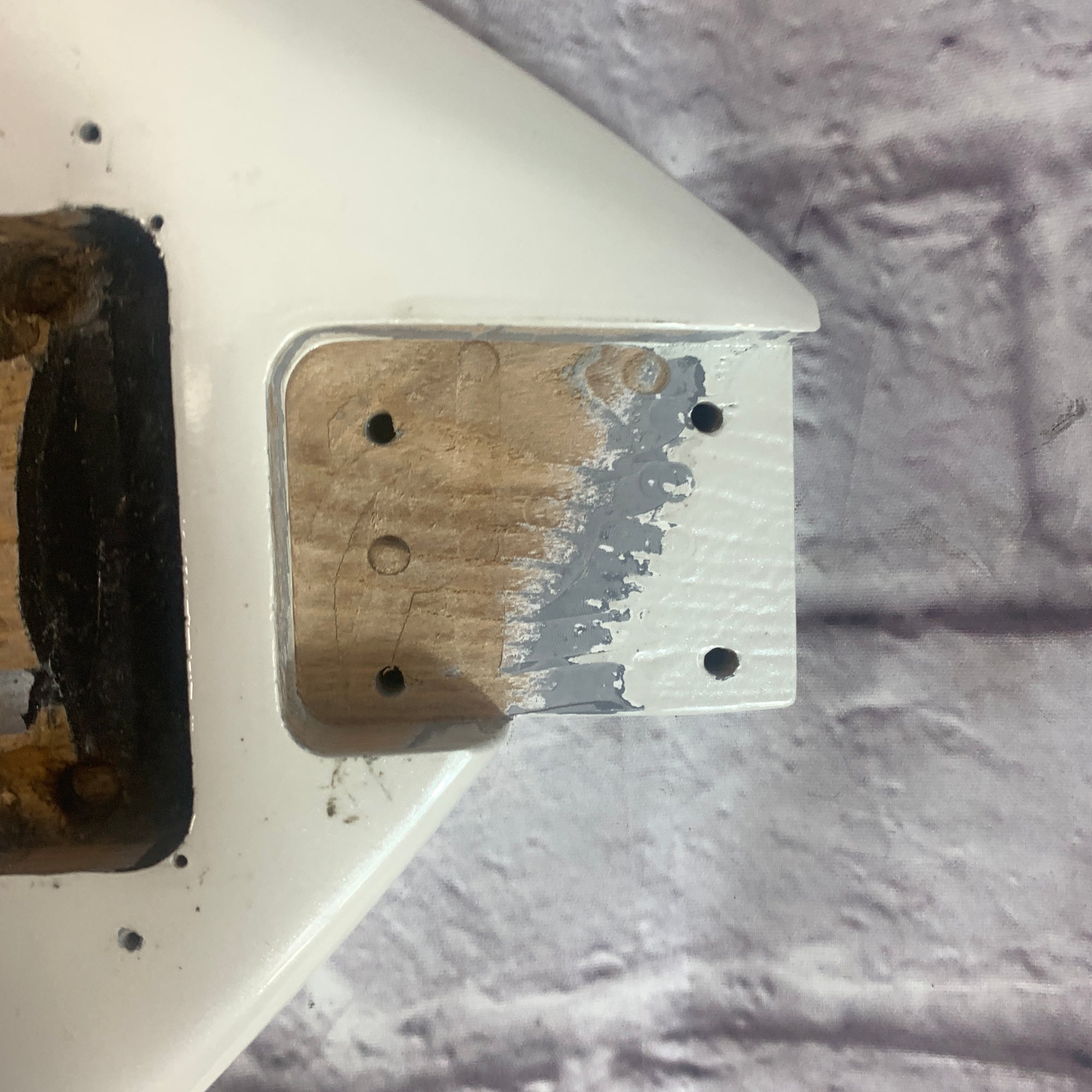 Unknown Teardrop Electric Guitar Body with Bridge