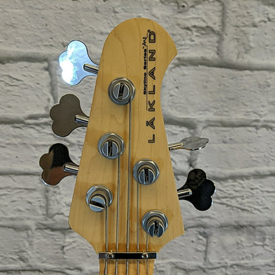 2015 Lakland 55-02 Deluxe Cherry Sunburst Finish 5 String Electric Bass Guitar w/ case