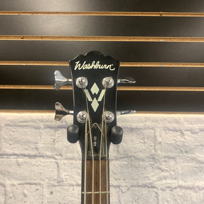 Washburn AB-10 Acoustic Electric Bass Guitar with Case