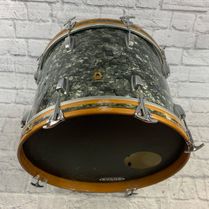 Vintage 1963 Ludwig KeyStone Badge Black Diamond 20x14 Bass Drum