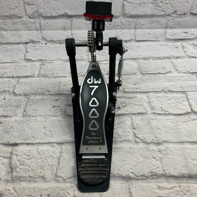 DW 7000 Dual-Chain Single Kick Pedal w/ upgraded beater