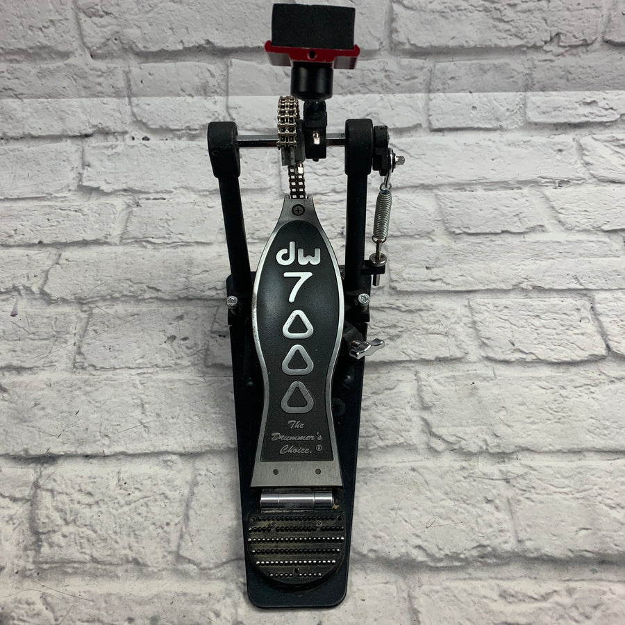 DW 7000 Dual-Chain Single Kick Pedal w/ upgraded beater