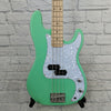 Sawtooth 4 String EP Series Electric Bass Guitar, Surf Green w/White Pearloid Pickguard