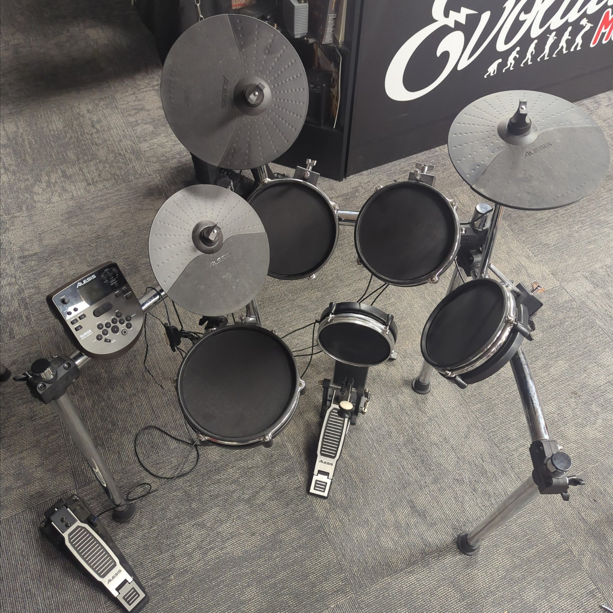 Alesis Surge Mesh Electric Drum Kit w/ Throne and Pedal