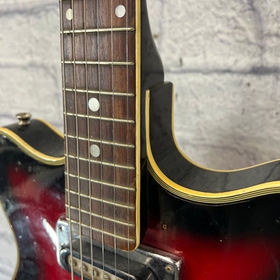 Merlin Vintage Red Baron Semi Hollow Made in Japan Teisco