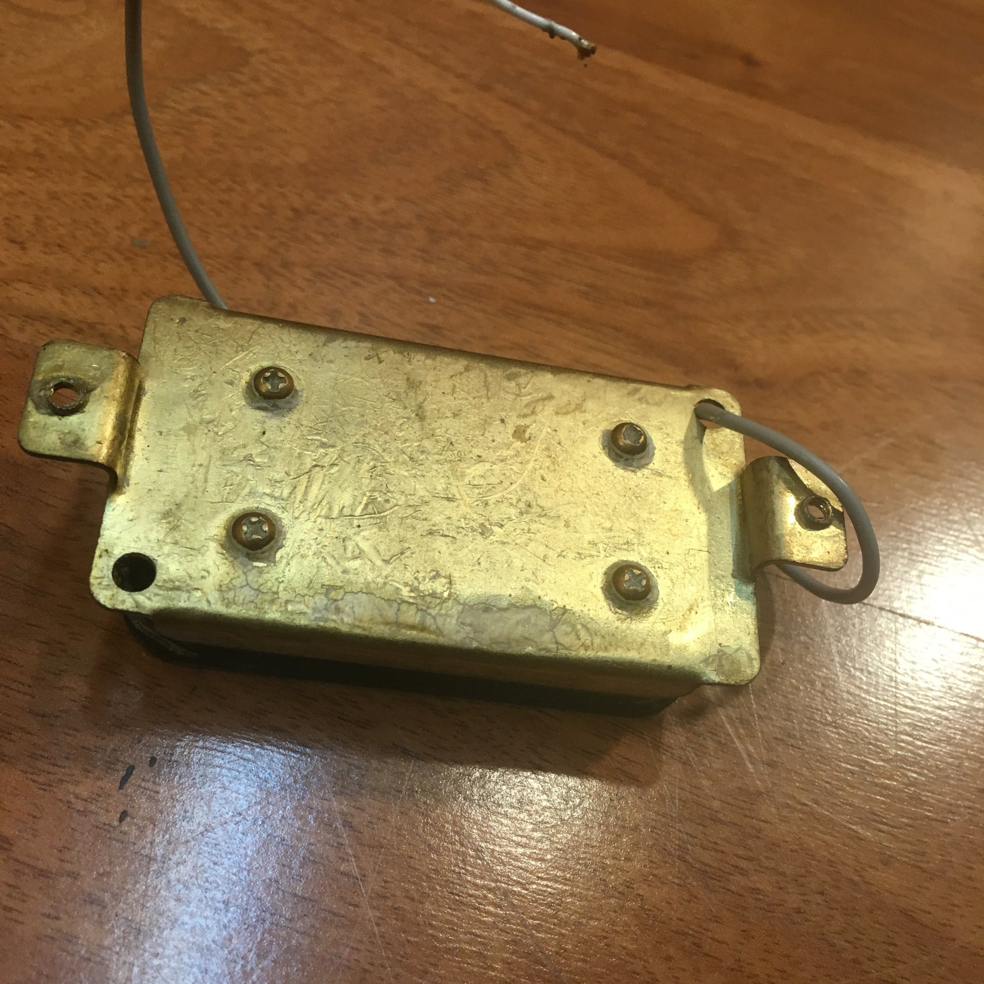 Unknown Humbucker Pickup Black w Grey Wire