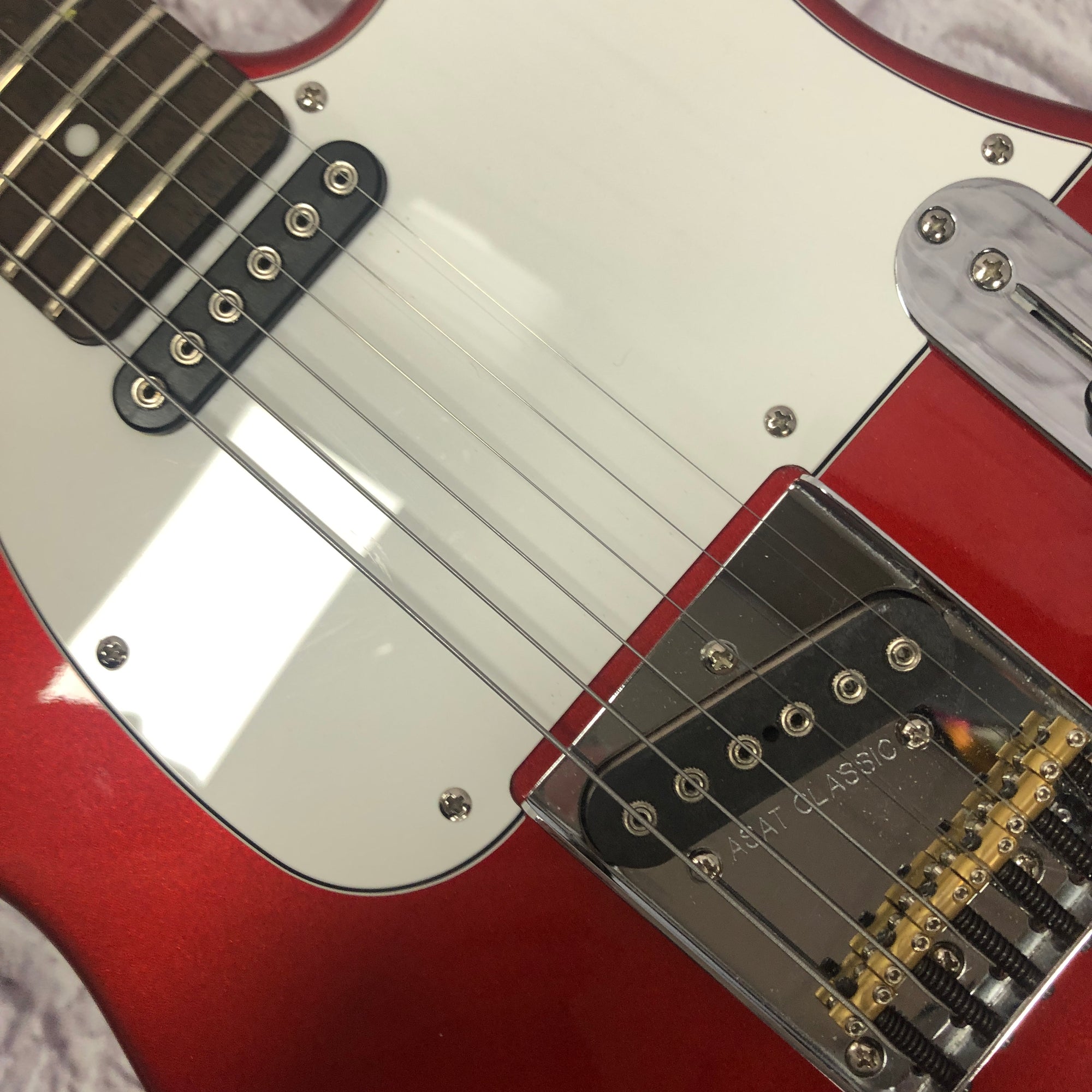 G&L Tribute ASAT Classic Candy Red Electric Guitar