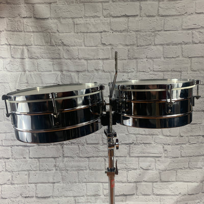 Unknown Timbale Set with Stand