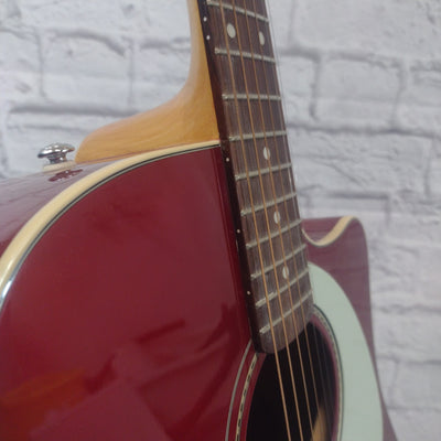 Fender SCE Sonoran Candy Apple Red Acoustic Guitar