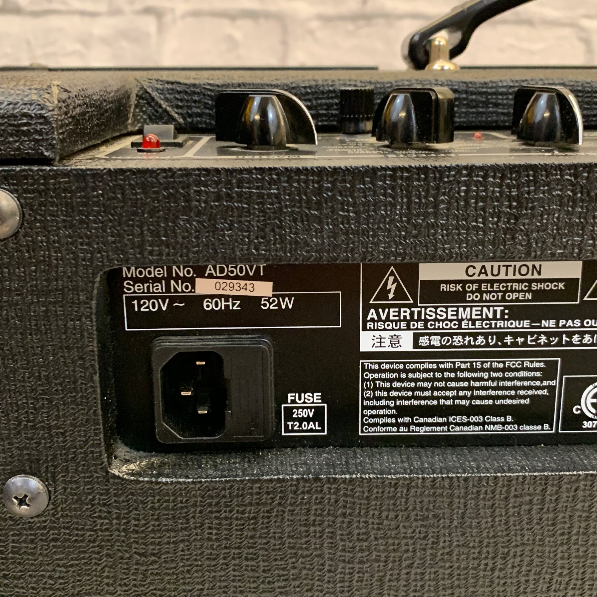 Vox Valvetronix AD50VT 50-Watt 1x12 Hybrid Guitar Combo Amp