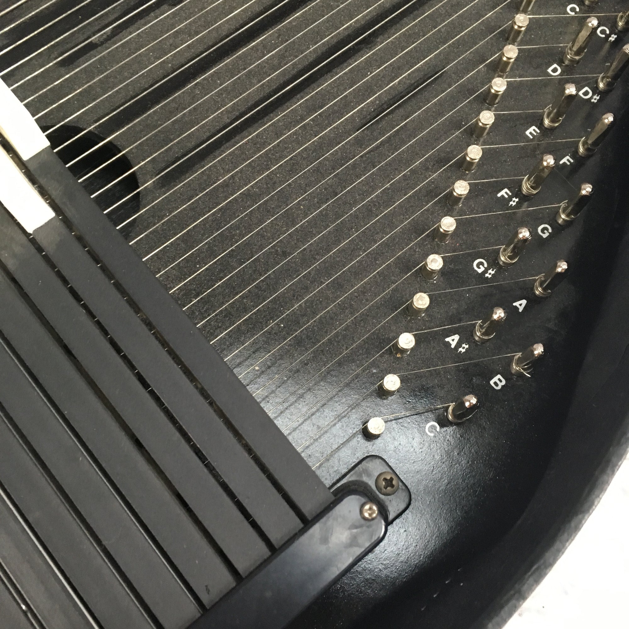 Oscar Schmidt Black Auto Harp w/ case as-is